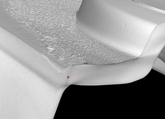 Industrial sample: hazardous inclusion in an aluminium alloy